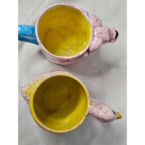 Handmade Ceramic Dragon & Flamingo Coffee Mugs - Picture 7 of 12